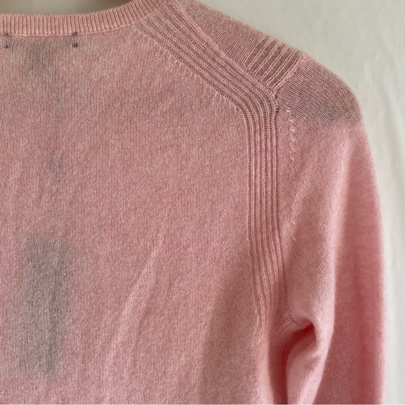 Saks Fifth Avenue Baby Pink Cashmere Sweater Size S - Picture 8 of 11